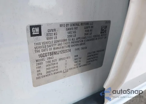 2018 Chevrolet Colorado Wt from USA, damaged, VIN 1GCGTBEN6J1202634